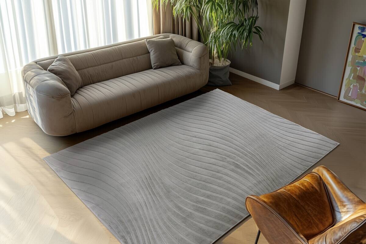 Kayoom Teppich Kierk 325 silber B/L: ca. 160x230 cm