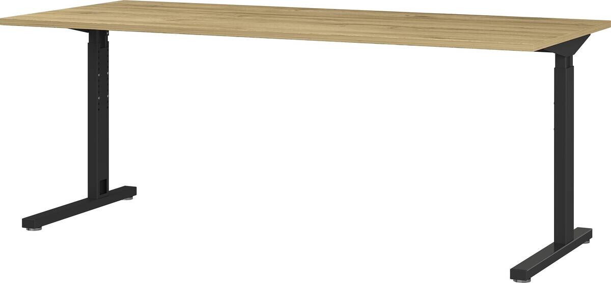 Schreibtisch 4253-582 Eiche Grand-Son Nachbildung schwarz B/H/T: ca. 180x80x80 cm