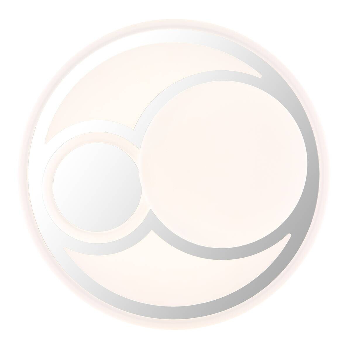 GLOBO LED-Deckenleuchte Ruiz weiß Opal Metall Kunststoff H/D: ca. 7,5x38 cm