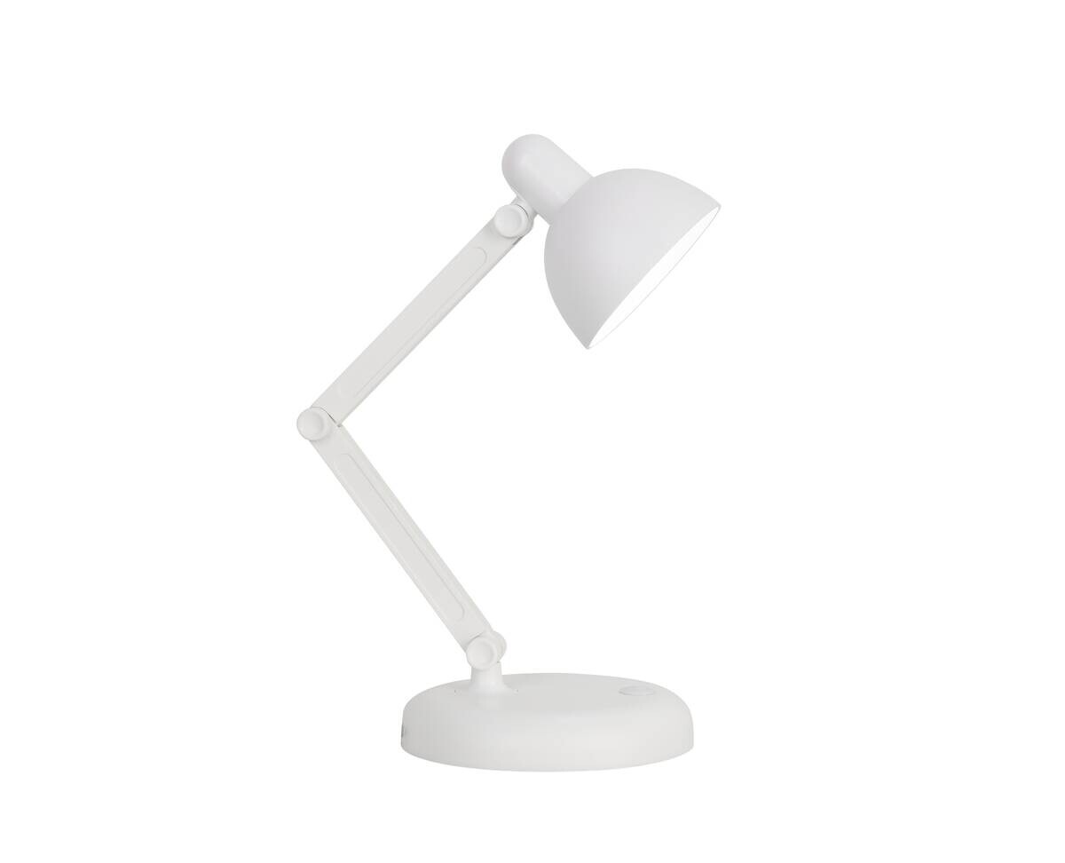 Nolo LED-Tischleuchte Brian weiß Kunststoff B/H/T: ca. 13x35x13 cm