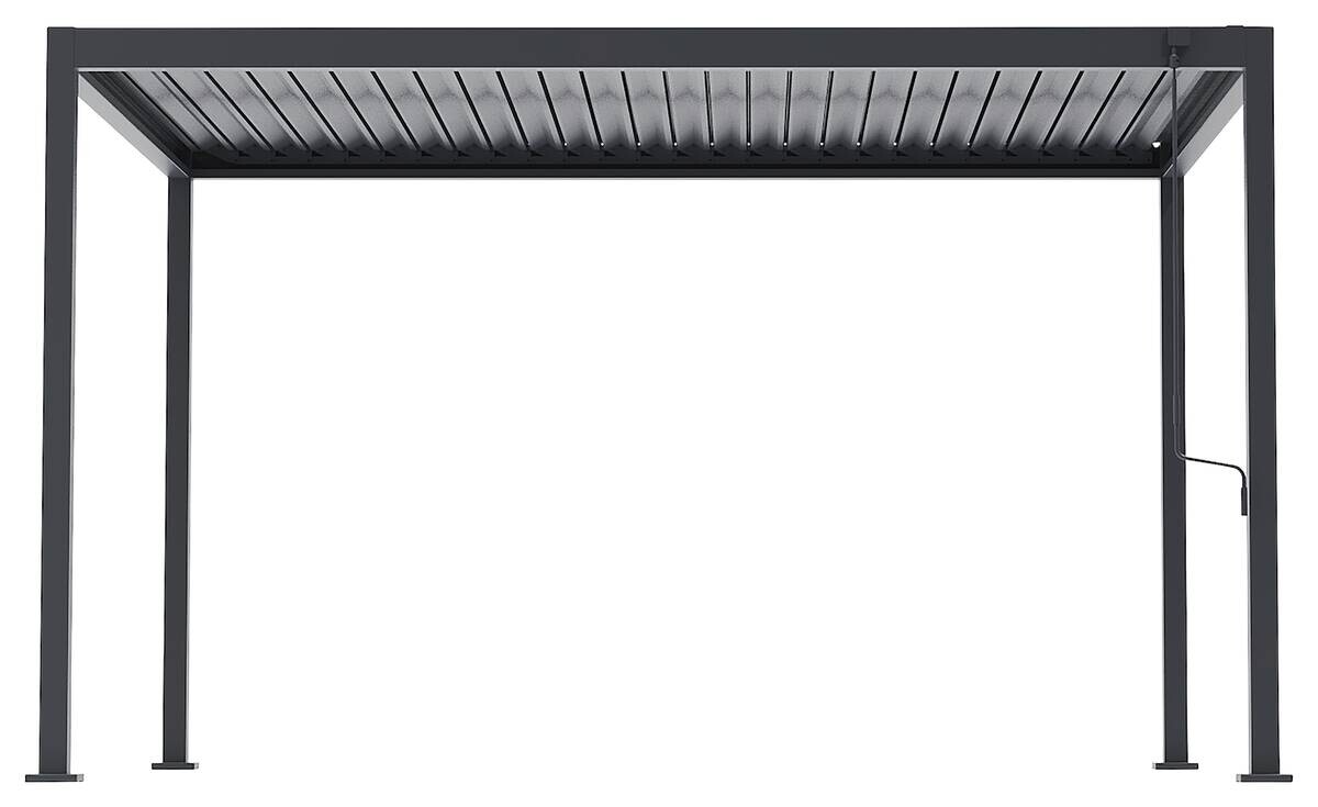 Pergola anthrazit Stahl B/H/L: ca. 296x247x389 cm