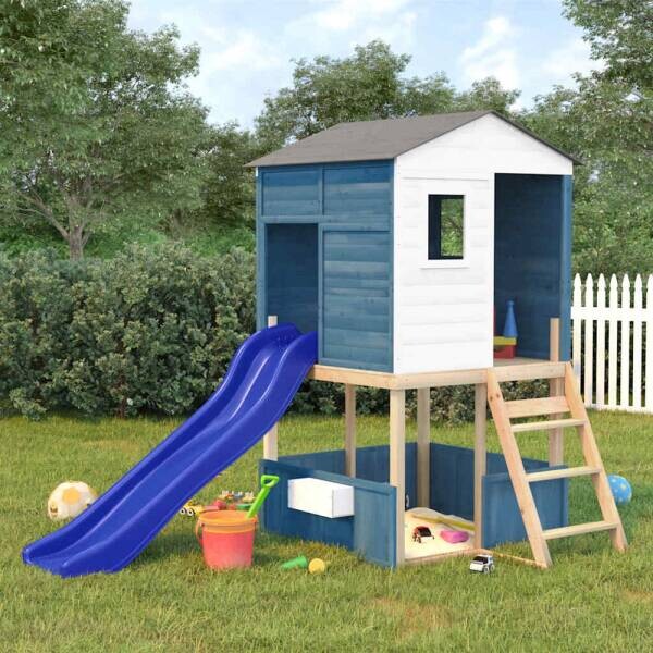 vidaXL Spielturm blau