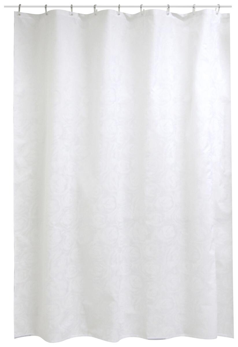 Acus Duschvorhang weiß Textil B/L: ca. 180x200 cm