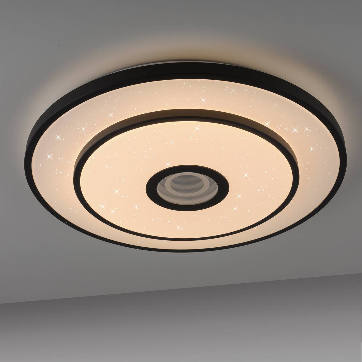 Just Light LED-Deckenleuchte Turanus schwarz H/D: ca. 7,5x50 cm