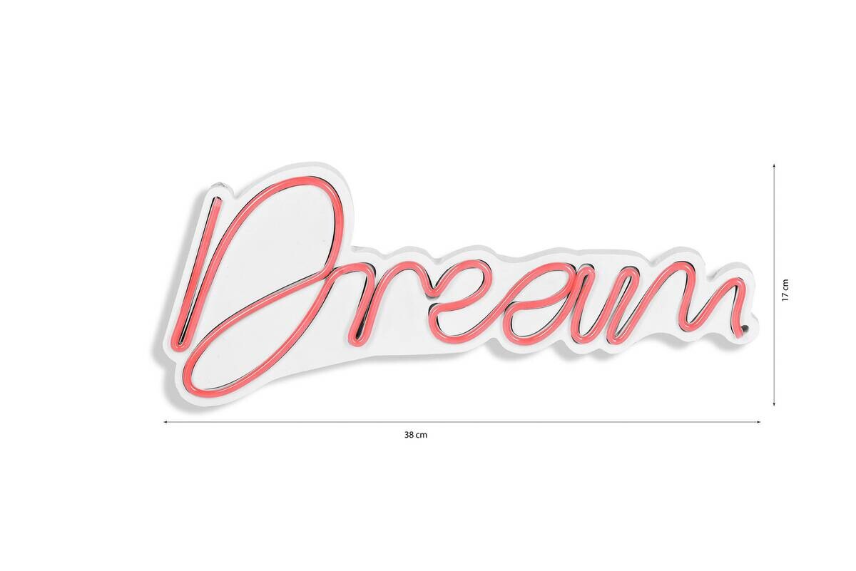Opviq LED-Wandleuchte rosa PVC B/H/T/L: ca. 38x17x2x38 cm