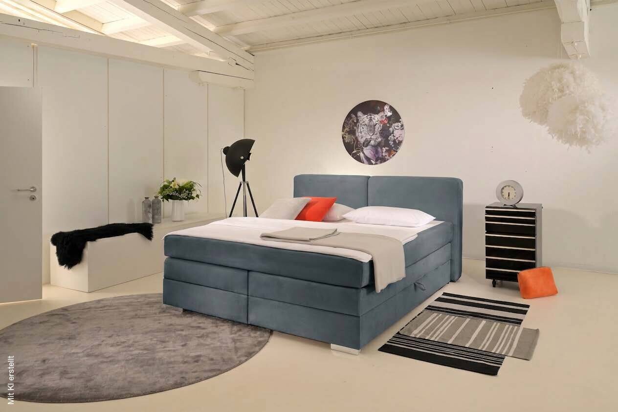 Boxspringbett Happy aqua Liegefläche B/L: ca. 180x200 cm