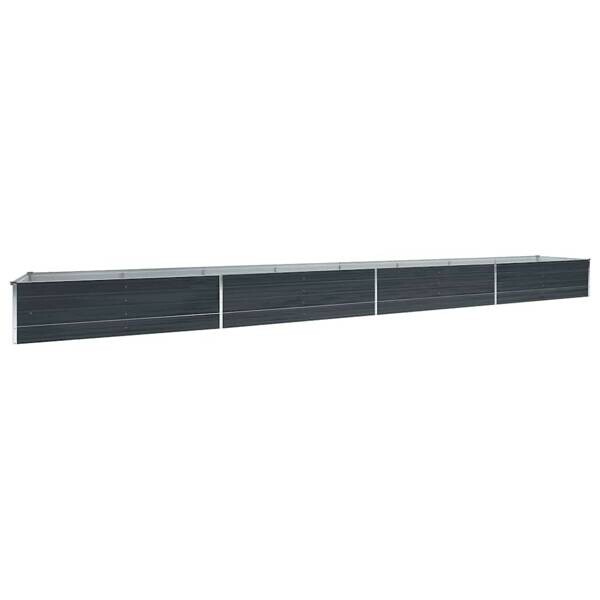 Garten-Hochbeet anthrazit Stahl B/H/L: ca. 80x45x600 cm