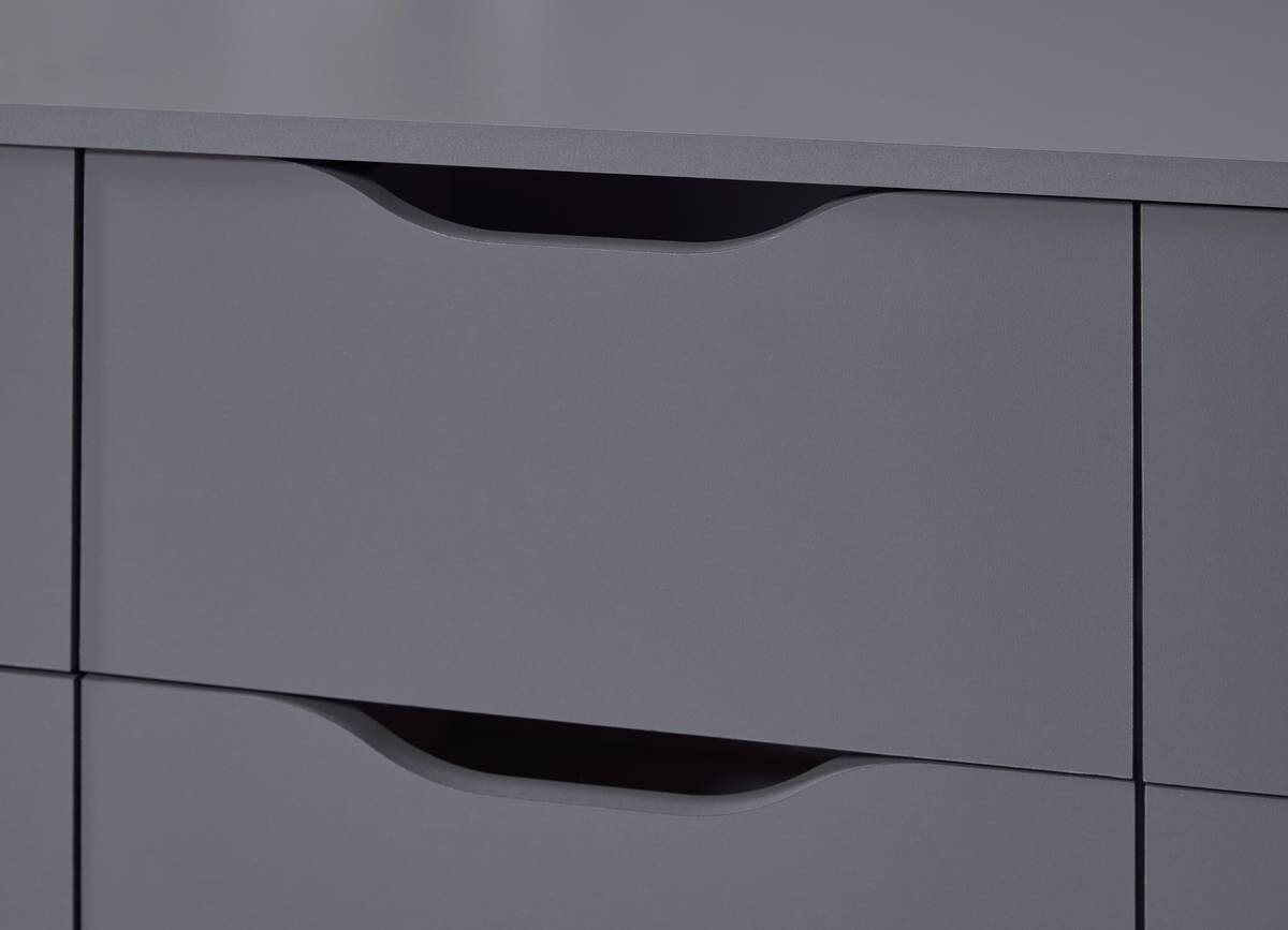 Kommode Silenzia dunkelgrau B/H/T: ca. 122x51x40 cm