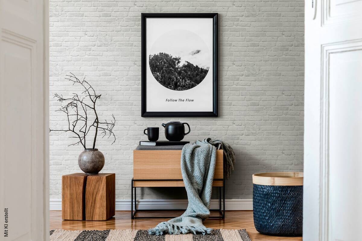 A.S.Creation Vliestapete Best of Wood`n Stone 2nd Edition Steine grau B/L: ca. 53x1005 cm