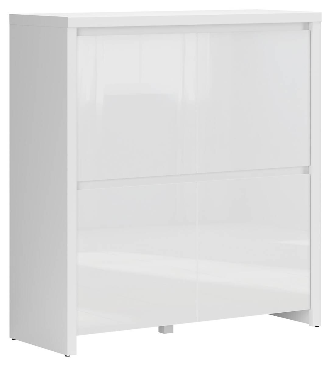 Sideboard Larios weiß matt weiß glänzend B/H/T: ca. 105x112x40 cm