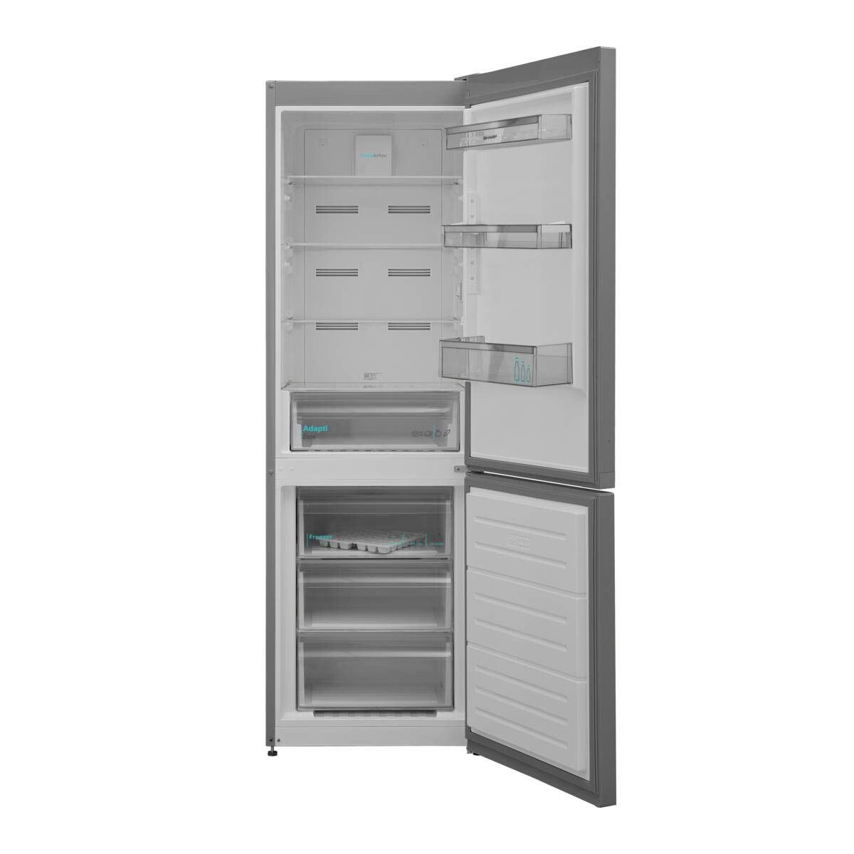 Sharp Kühl-/Gefrierkombination SJ-BAP9RMXLC-EU Inox B/H/T: ca. 59,5x186x60 cm