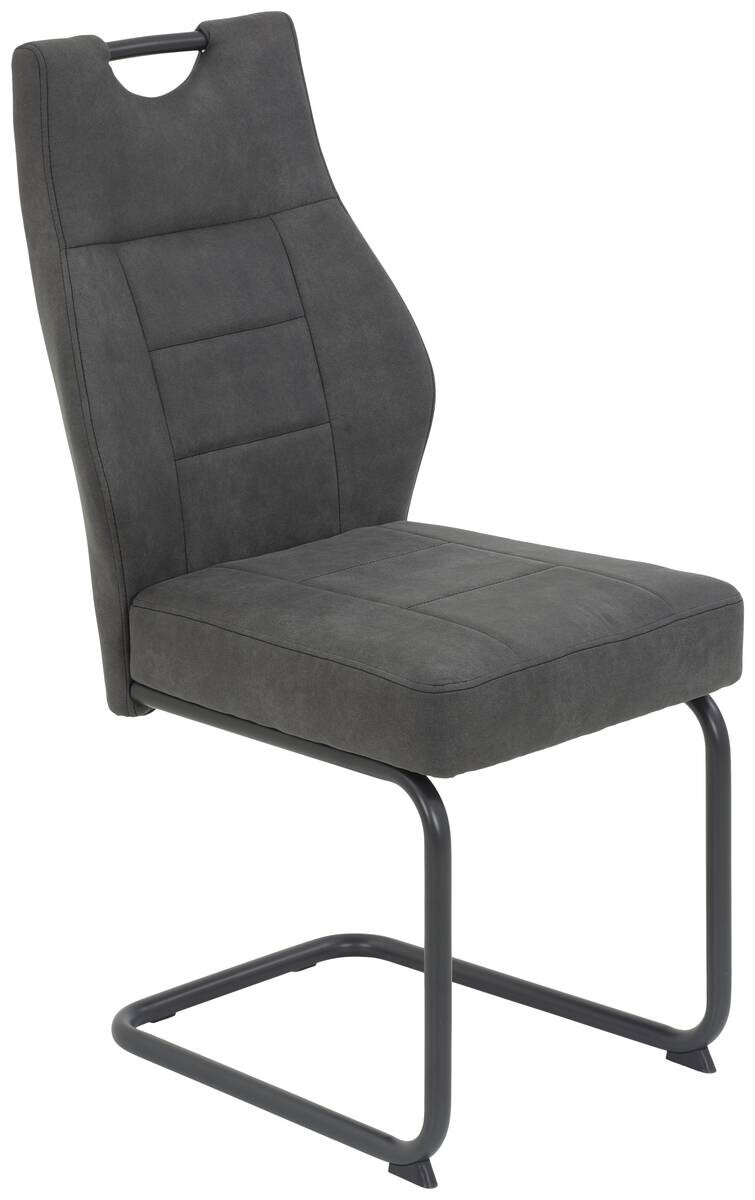 Essgruppe Inn Eiche schwarz anthrazit Holzwerkstoff B/H/T: ca. 140x76x90 cm