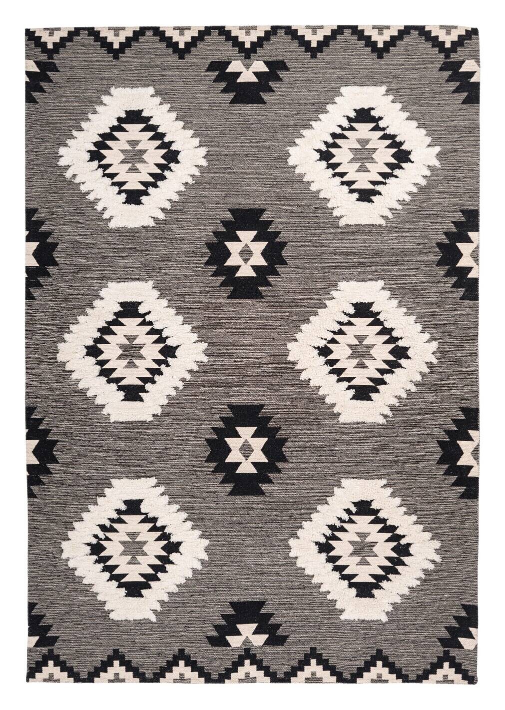 Arte Espina Kurzflorteppich Ethnie 425 grau B/H/L: ca. 200x1x290 cm