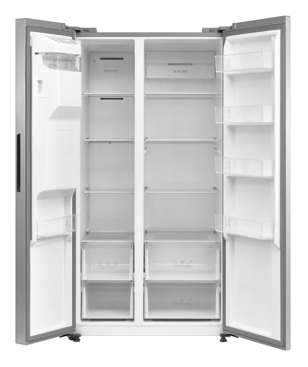 POCOline Side-by-Side SBS 180-569 EIXWDD EEK: E Spektrum: A bis G Kühlen: 372 Gefrieren: 197 41dB Inox B/H/T: ca. 91x179,3x69,8 cm
