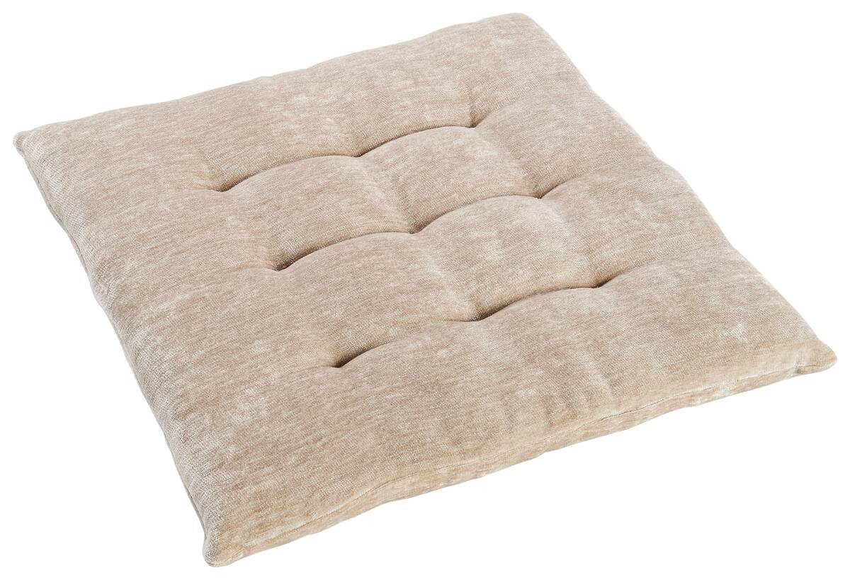 Sitzkissen kitt Bezug: 100% Polyester Füllung: 50% Polyurethan, 50% Polyester B/L/S: ca. 40x40x3 cm