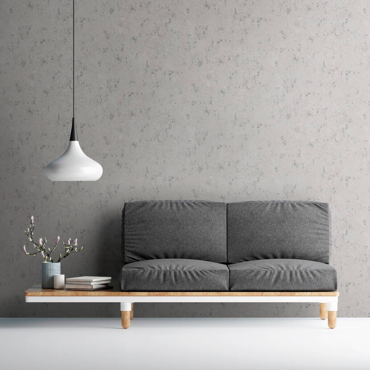 A.S.Creation Vliestapete silber beige B/H/D: ca. 53x1005x9 cm