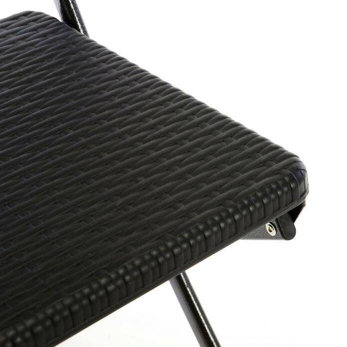 VCM Klappstuhl schwarz Metall B/H/T: ca. 40x80x38 cm