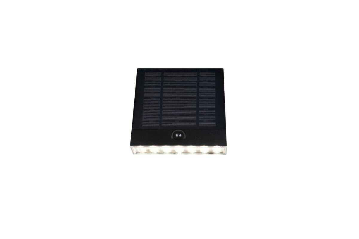 Solar-Wandleuchte schwarz B/H: ca. 16x15 cm