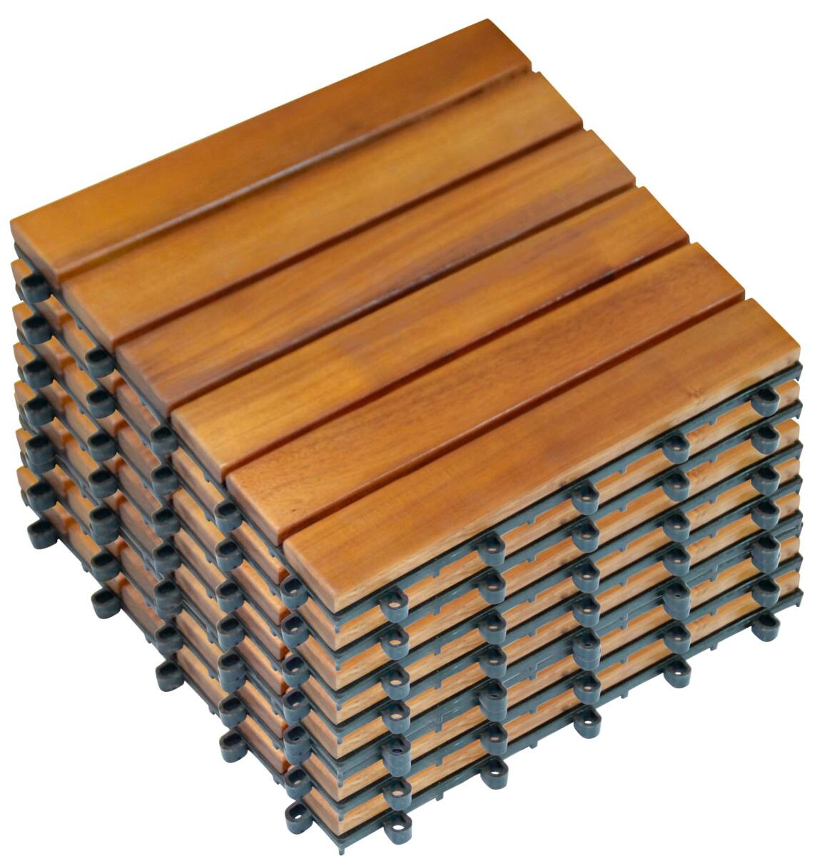 POCOline Terrassenfliese Akazie Akazie B/L: ca. 30x30 cm