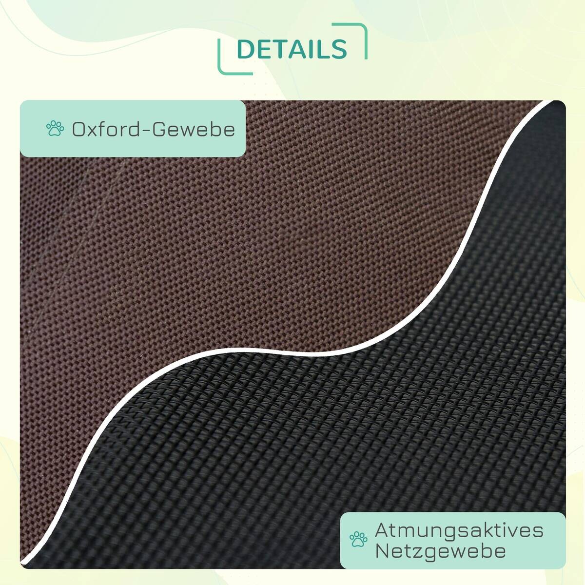 PawHut Hunde-Zubehör schwarz Polyester B/H/L: ca. 46x61x62 cm