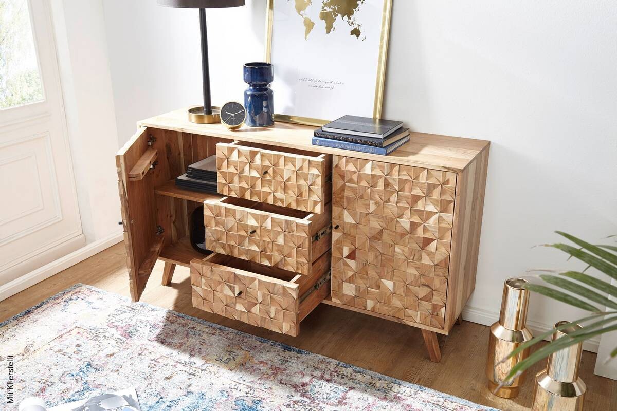 Sideboard natur B/H/T: ca. 140x78,5x40 cm