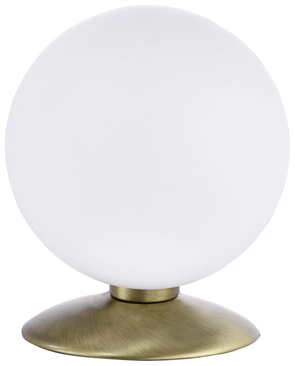 Paul Neuhaus Tischleuchte Bubba weiß Metall Glas H/D: ca. 17x15 cm G9 1 Brennstellen