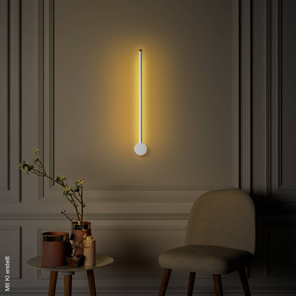 Opviq LED-Wandleuchte weiß B/H/T: ca. 62x10x7 cm