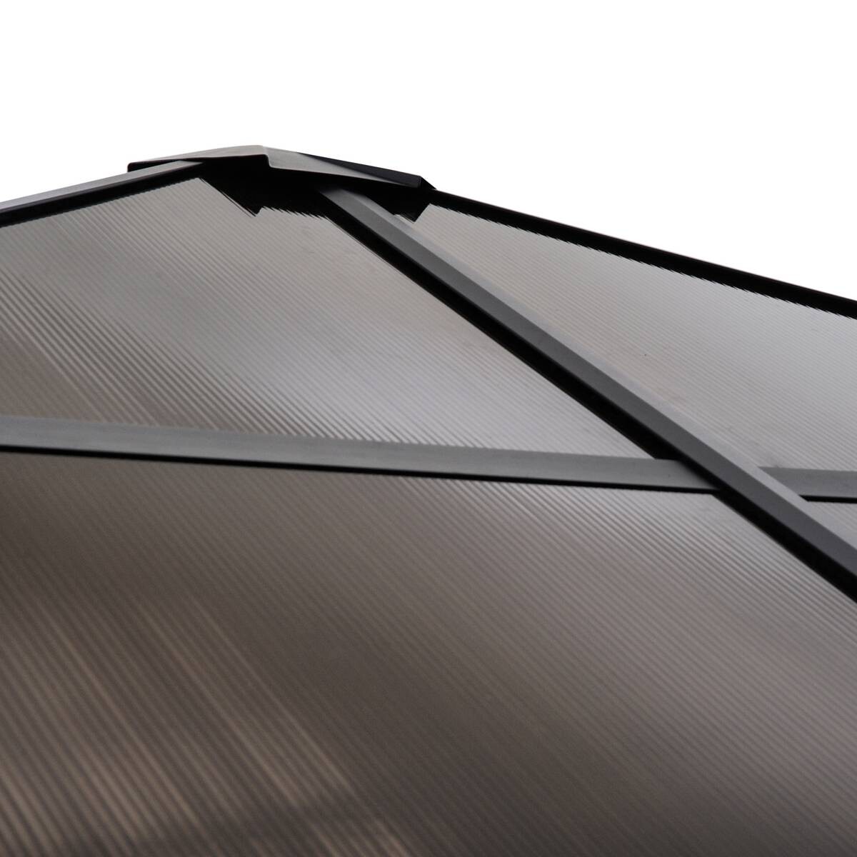 Outsunny Gartenpavillon braun Alu B/H/L: ca. 300x265x300 cm