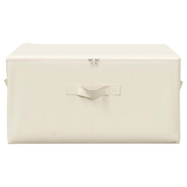 vidaXL Aufbewahrungsbox creme B/H/L: ca. 34x23x43 cm