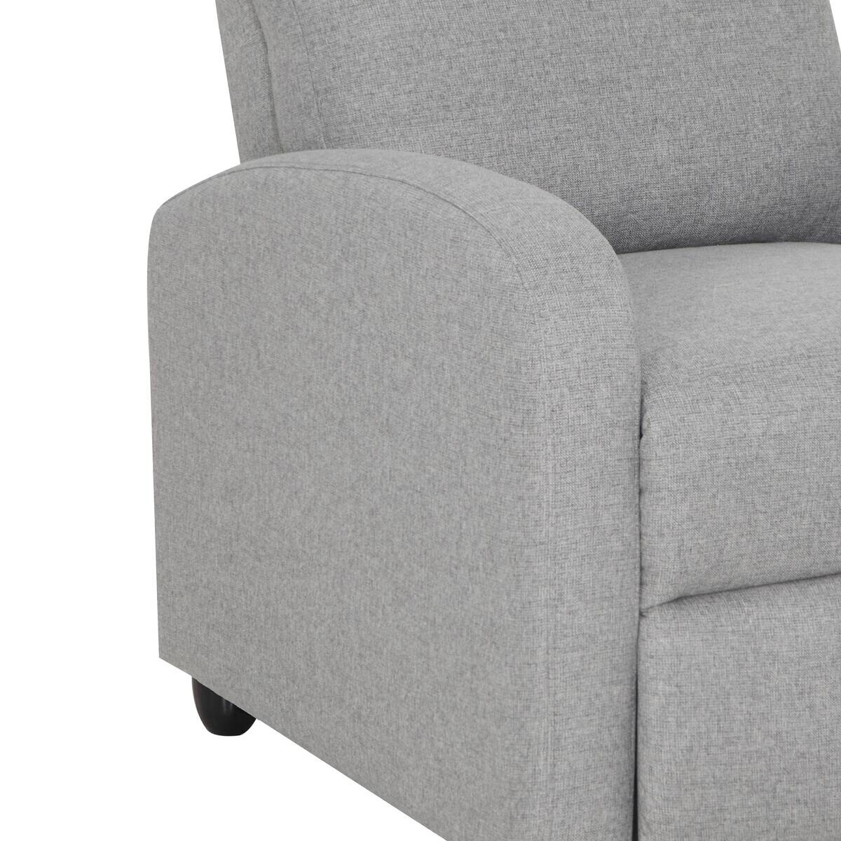 TV-Sessel grau Polyester B/H/T: ca. 68,5x100x86 cm
