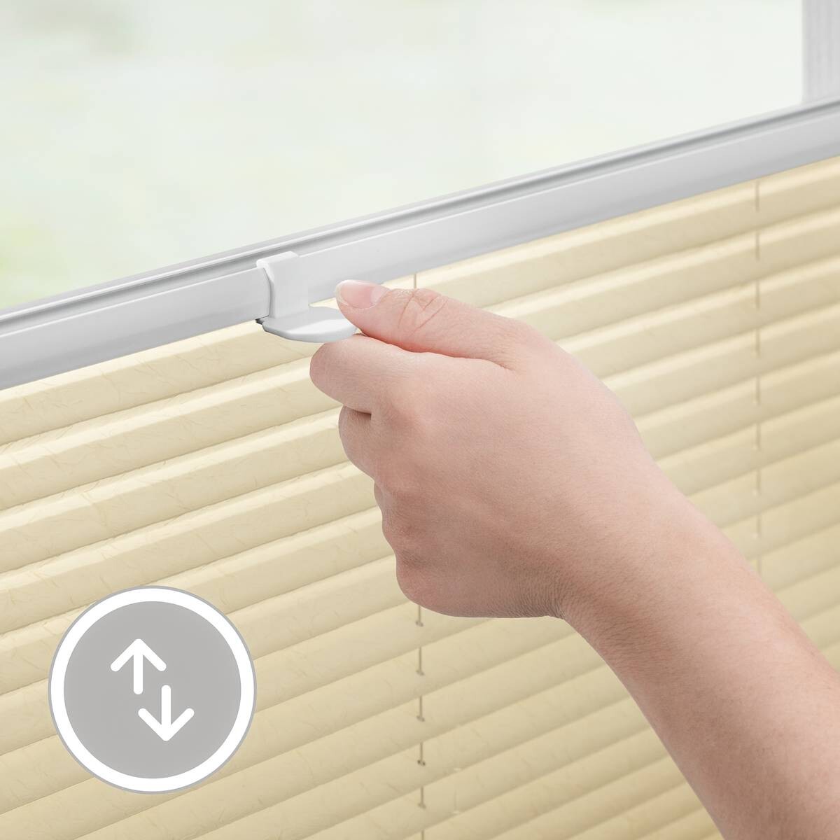 LICHTBLICK Spannplissee creme B/L: ca. 80x210 cm