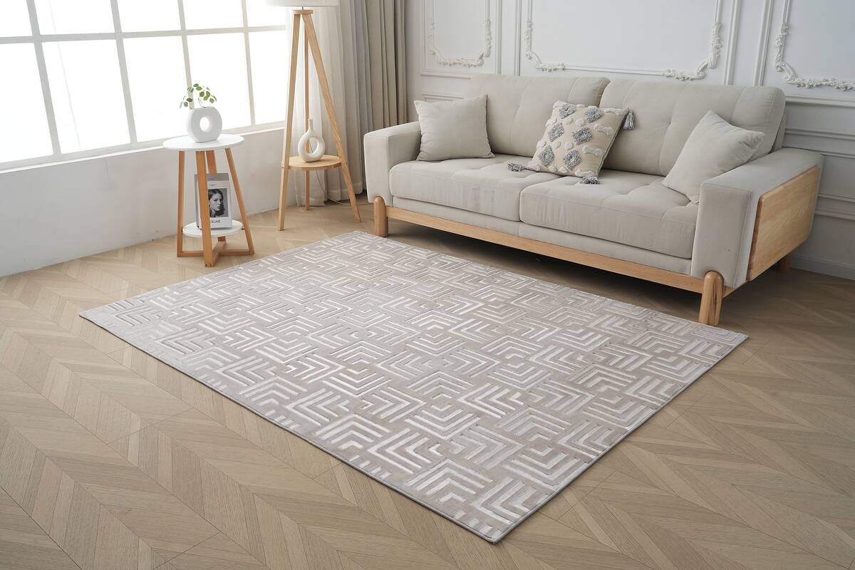Kayoom Teppich Calma 325 beige B/L: ca. 160x220 cm