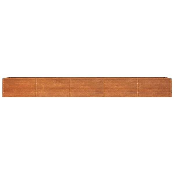 Hochbeet braun Stahl B/H/L: ca. 80x45x400 cm