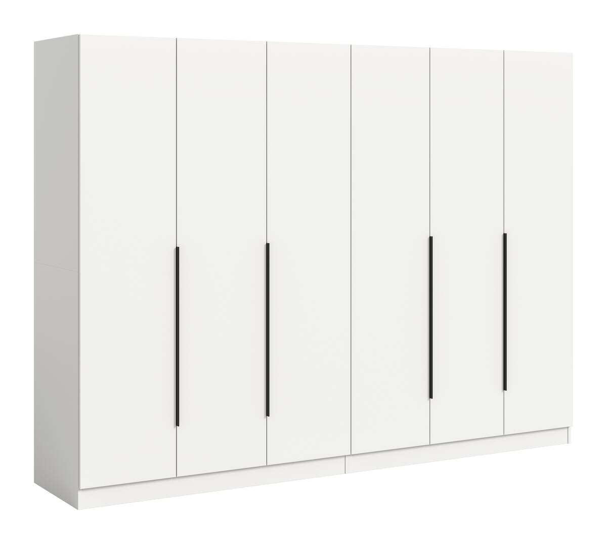 Kleiderschrank KOPENHAGEN weiß B/H/T: ca. 240x181x52 cm