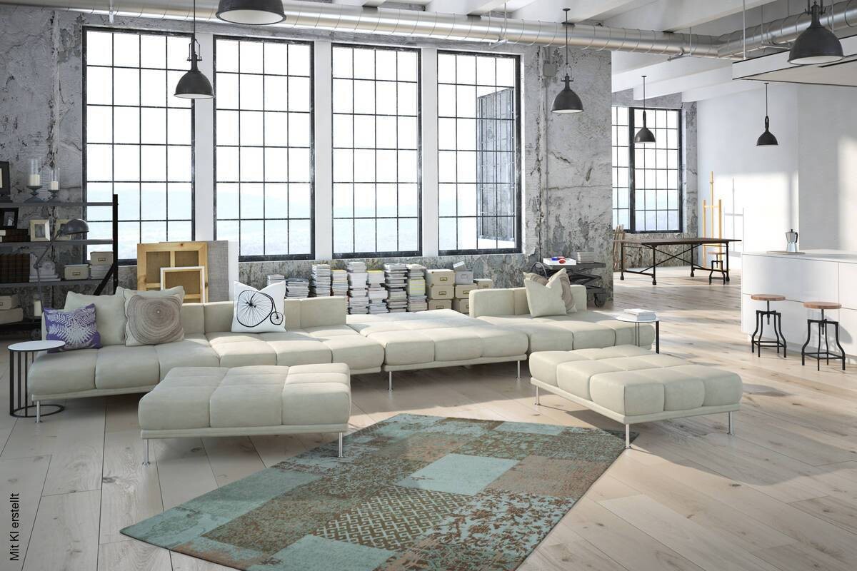 360Living Teppich Symphony türkis B/L: ca. 80x150 cm