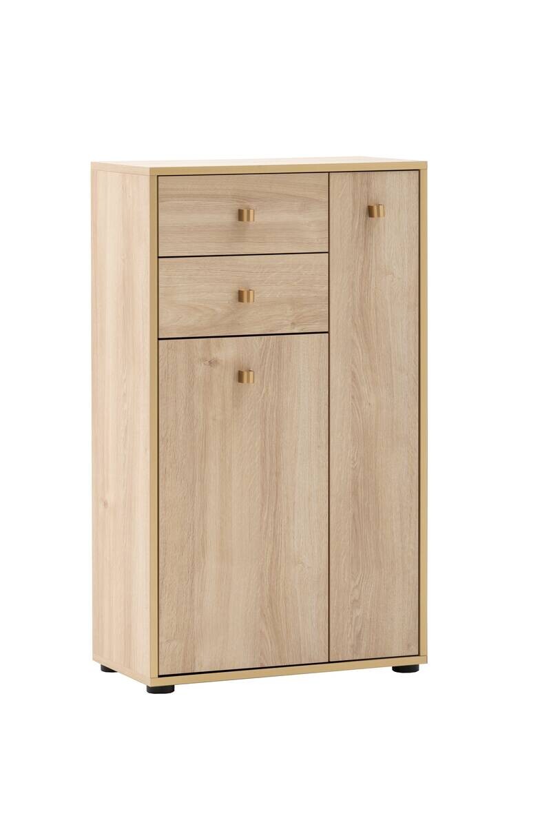 Highboard Flora Eiche B/H/T: ca. 60,2x104,4x33,05 cm