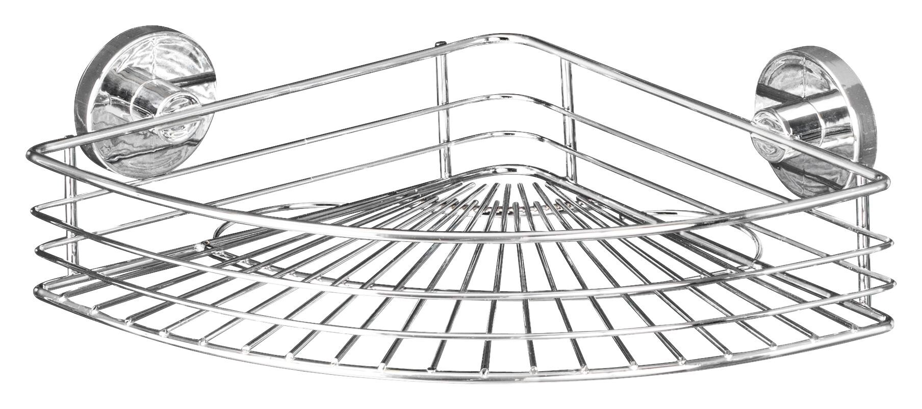 Eckablage Chrom Stahl B/H/L: ca. 31,5x8,5x22 cm