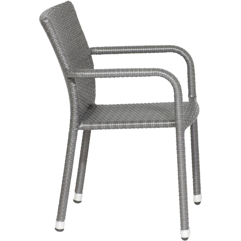 Gardamo Sessel 2er Set MINAS titanfarbig Kunststoff B/H/L: ca. 57x85x61 cm