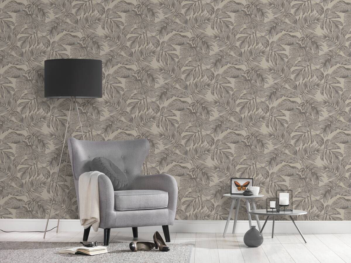 A.S.Creation Vliestapete beige grau B/H/D: ca. 53x1005x10 cm