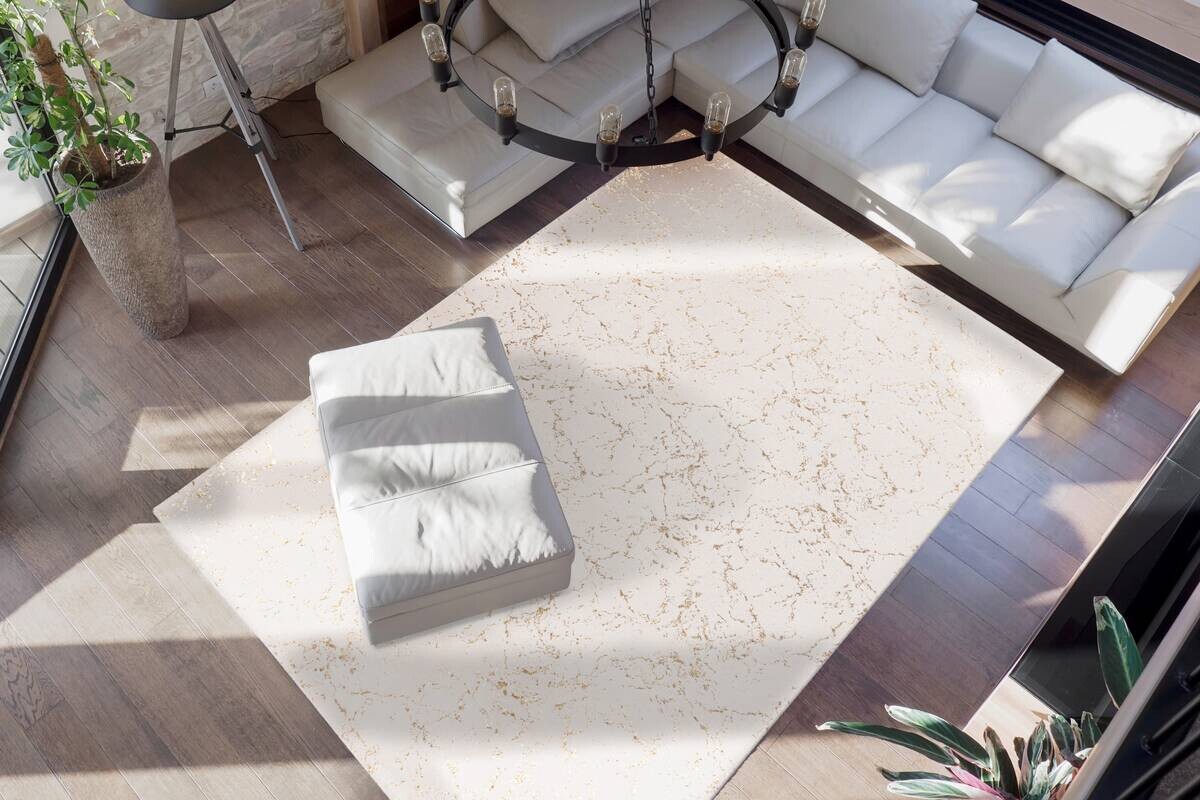 360Living Teppich Bijou gold B/L: ca. 80x150 cm