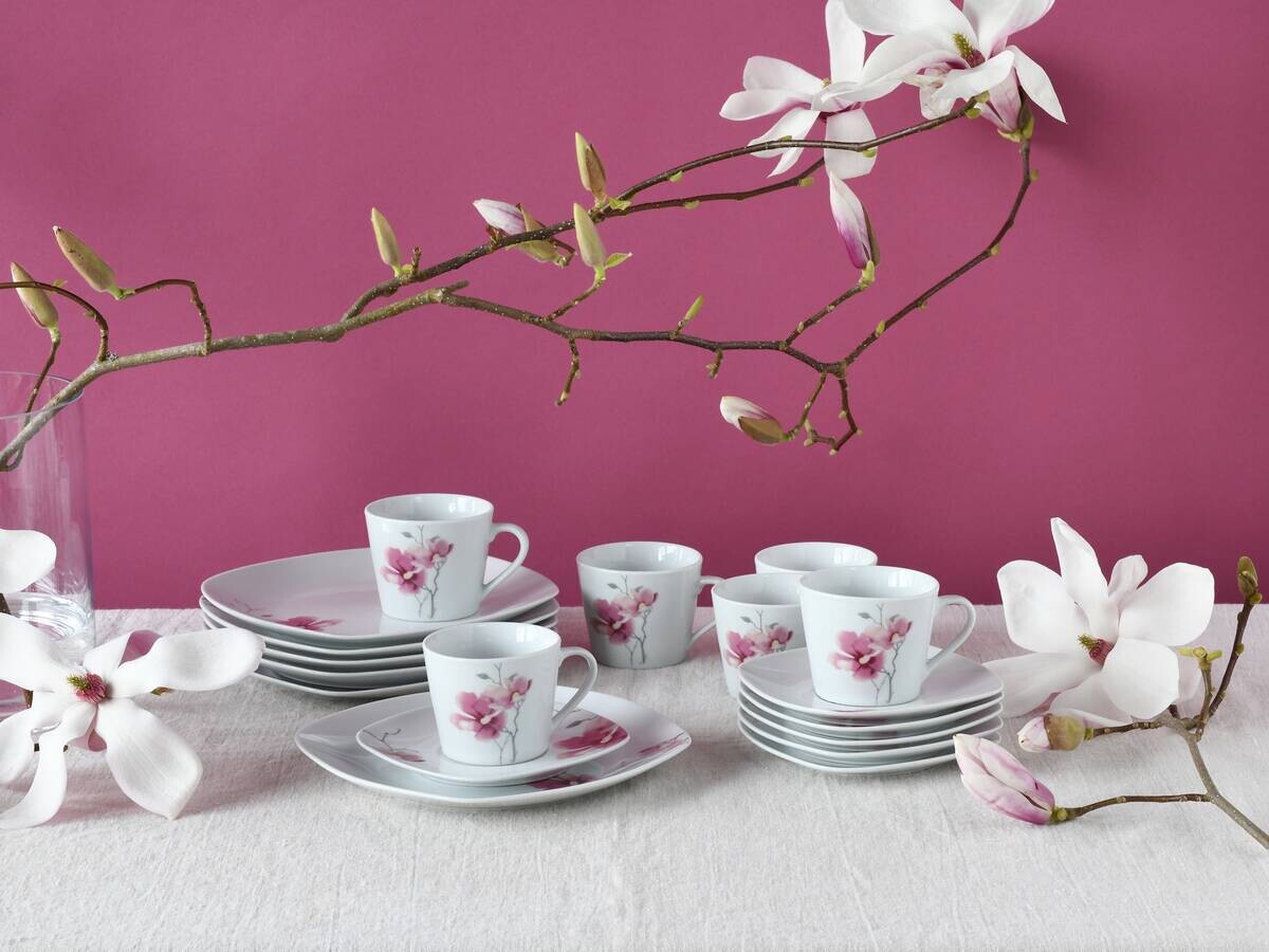 CreaTable Kaffeeservice Amelie multicolor Porzellan 18 tlg.