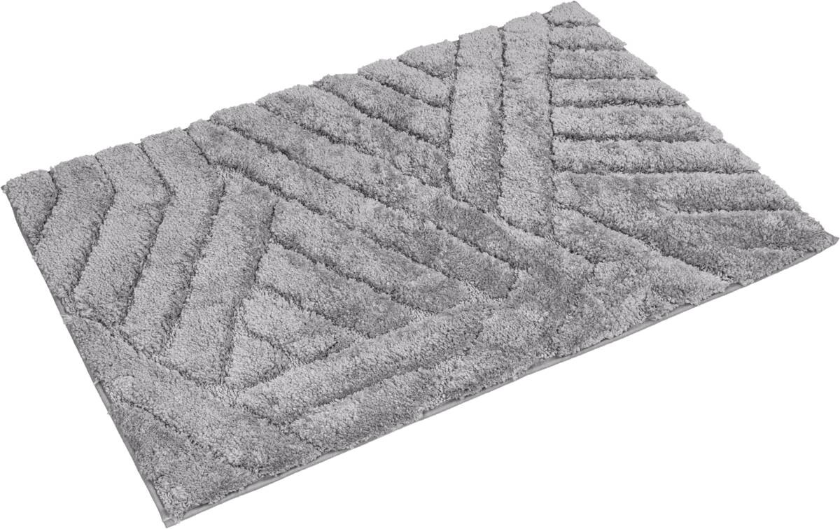 Tuffi Badematte silber 100% Polyester B/L: ca. 60x90 cm