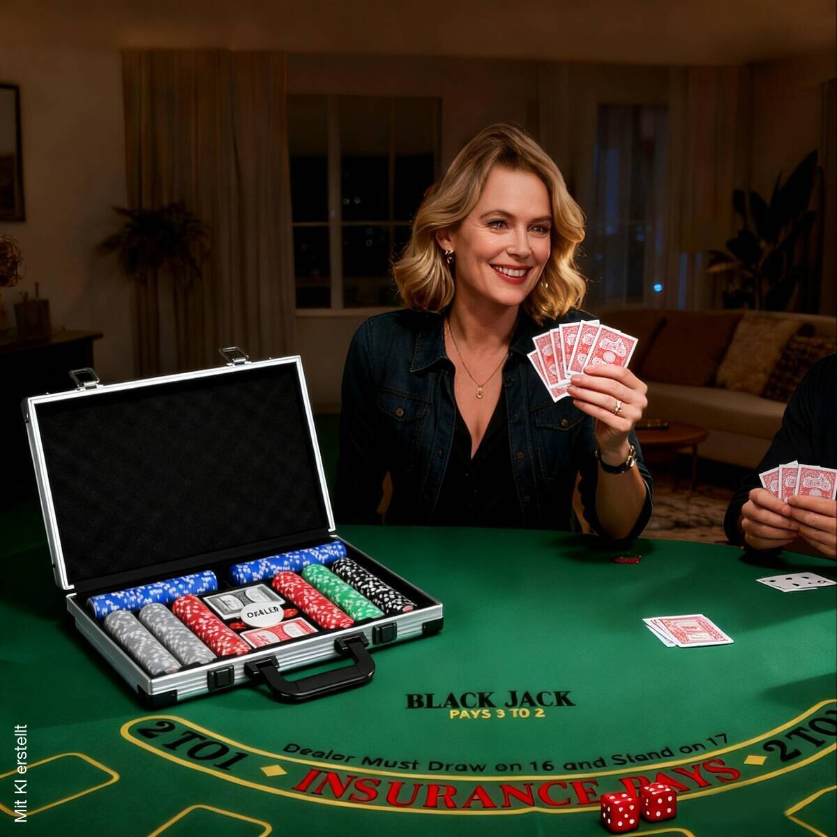 SPORTNOW Pokerset B/H/L: ca. 28x8x39,5 cm