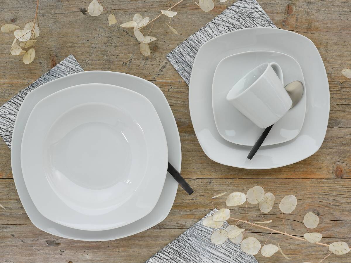 CreaTable Kombiservice Amelie weiß Porzellan 30 tlg.