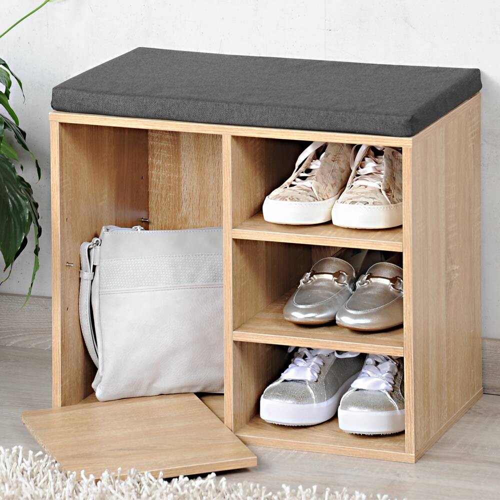 Kesper Schuhregal Eiche Spanplatte B/H/L: ca. 29,5x48x51,5 cm