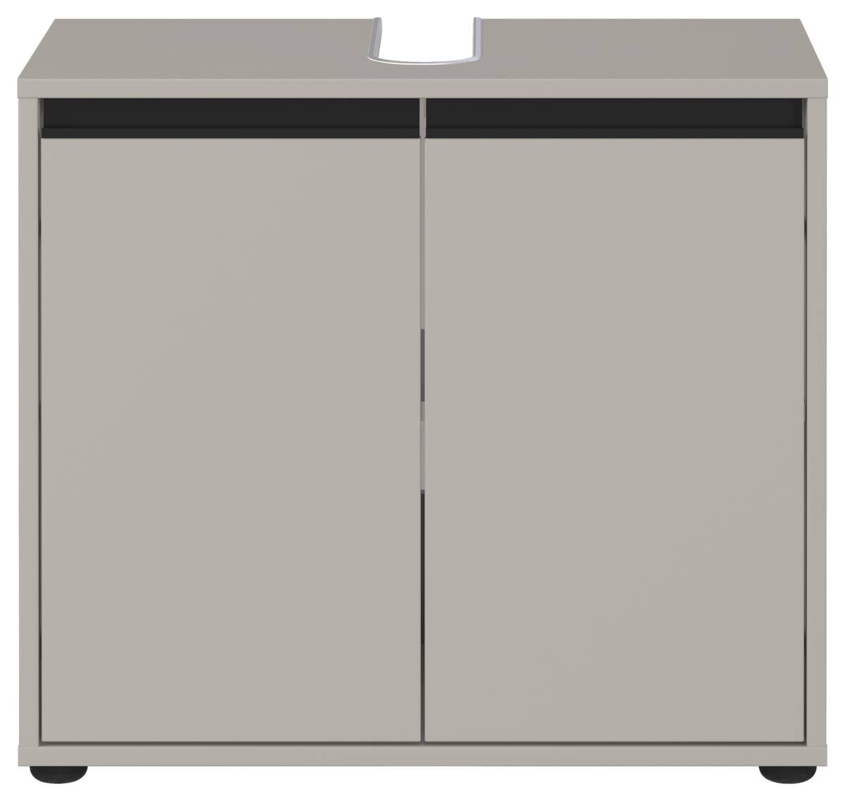 Waschbeckenunterschrank 2200-186 steingrau B/H/T: ca. 63x55x34 cm