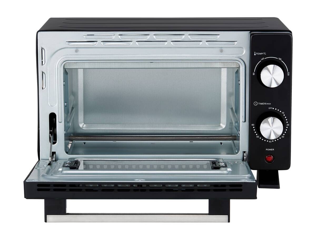 POCOline Mini-Backofen schwarz Metall B/H/L: ca. 29,6x23,1x39,1 cm ca. 9 l