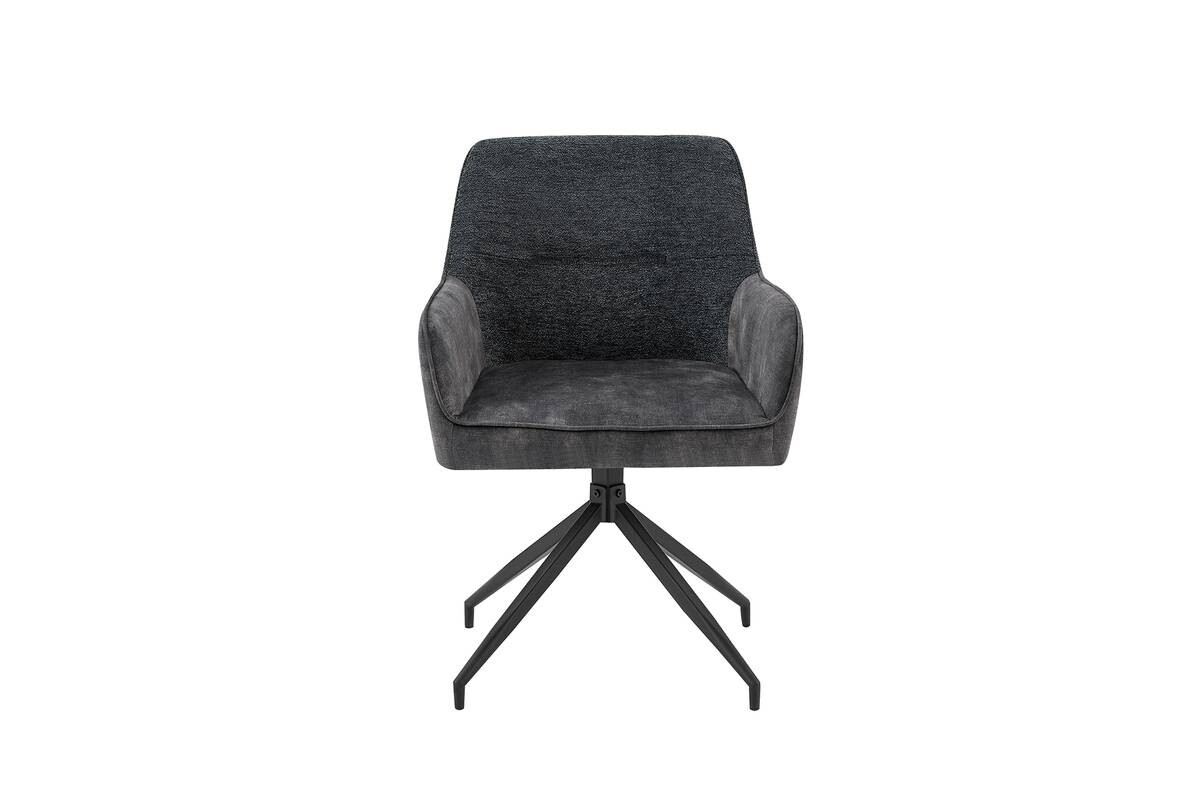 Stuhl JACKY 2er-Set anthrazit B/H/T: ca. 62x87x56 cm