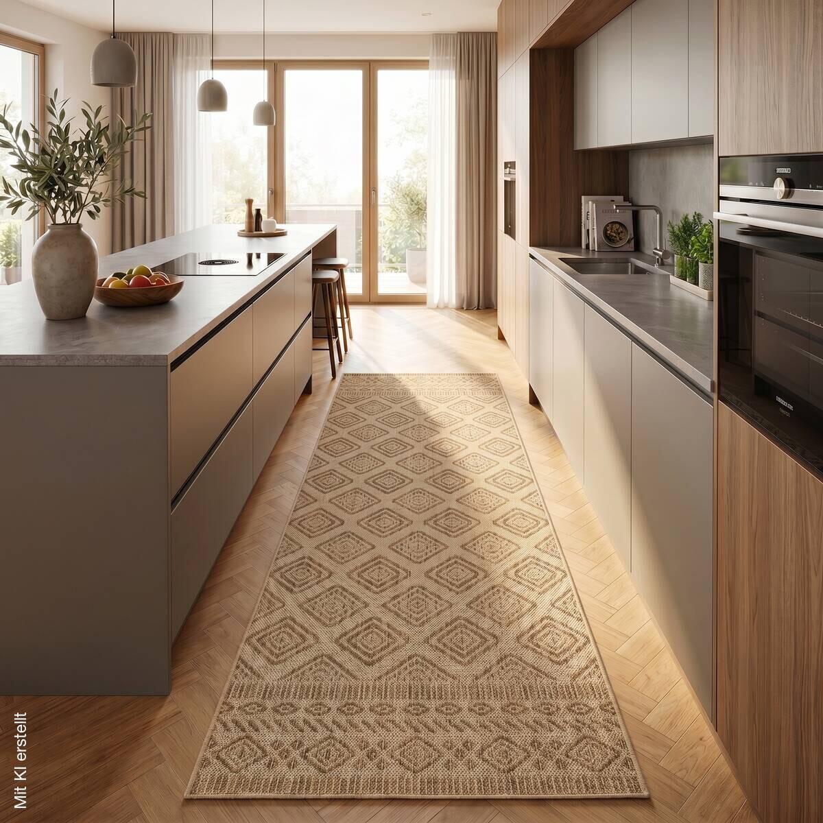 Ayyildiz Flachwebteppich MIRA beige B/L: ca. 80x250 cm