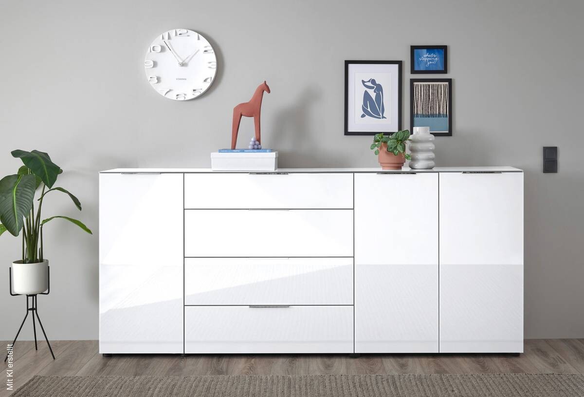 Kommode Santorin weiß B/H/T: ca. 226x99x40 cm